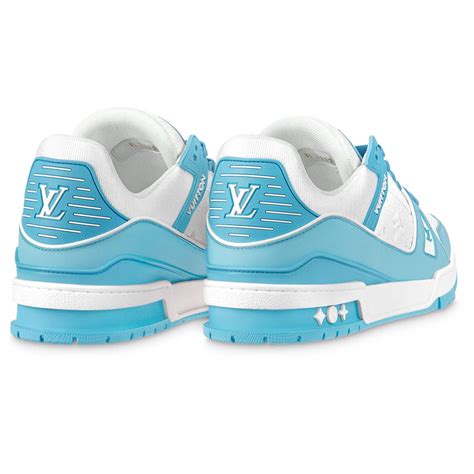 louis vuitton low white sky blue